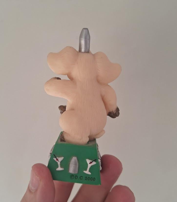 Vintage Piggin Happy 21 Figurine 2000 David Corbridge Piggin Celebrations Resin Pig 21st Birthday Gift Collectable Ornament No Box