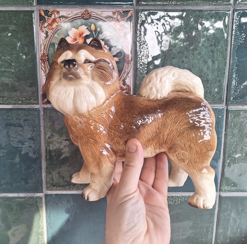 Vintage Coopercraft Chow Chow Dog Figurine, Beswick Style Ornament
