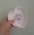 Aynsley Little Sweetheart Leaf Shaped Trinket Dish Fine Bone China Floral Ring Dish Vintage English Gift