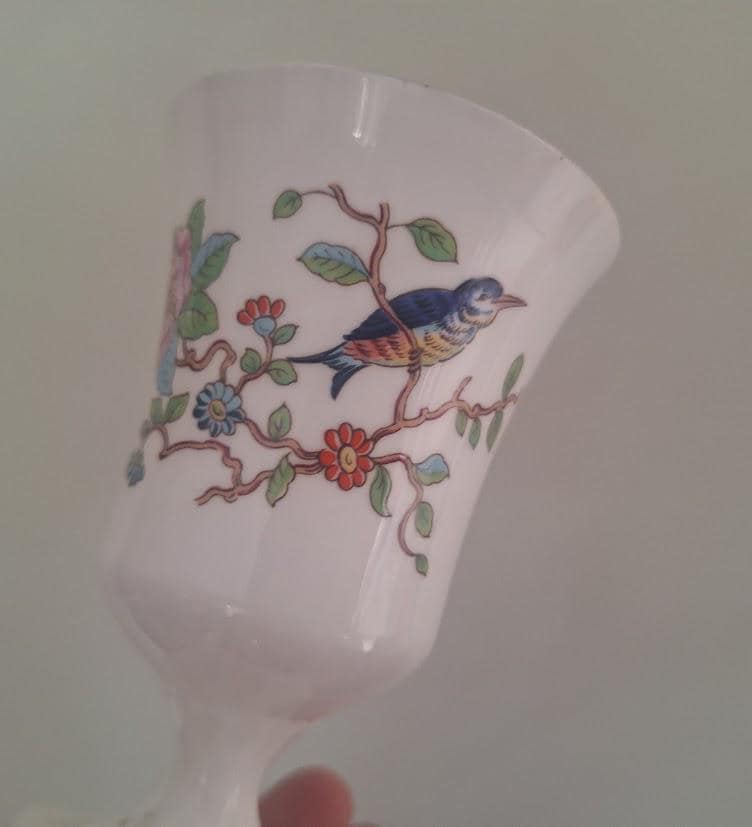 Aynsley Pembroke Fine Bone China Bud Vase Urn Vase Bird Floral England Vintage Collectable Gift