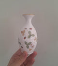 Vintage Wedgwood Wild Strawberry Miniature Bud Vase Bone China England Small Floral Posy Vase Gift
